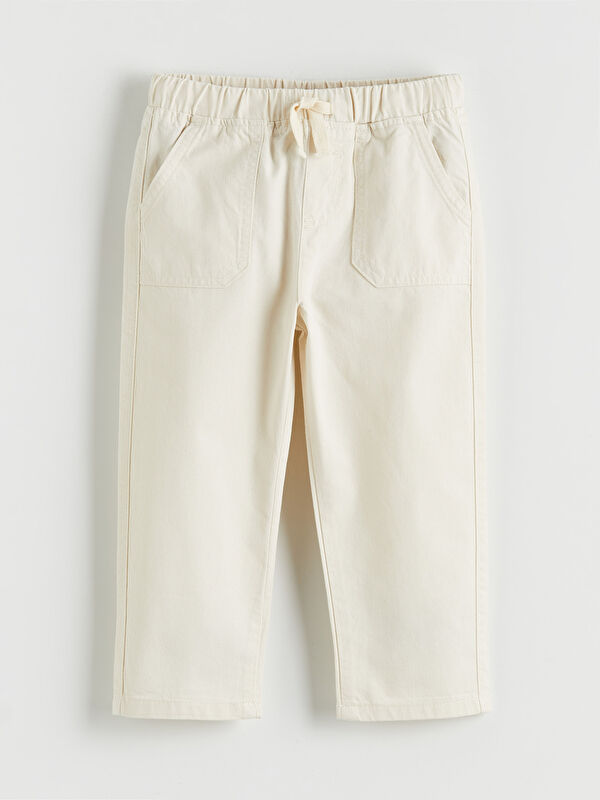 LCW Kids Pantalon Gabardine Taille Élastiquée pour Garçons