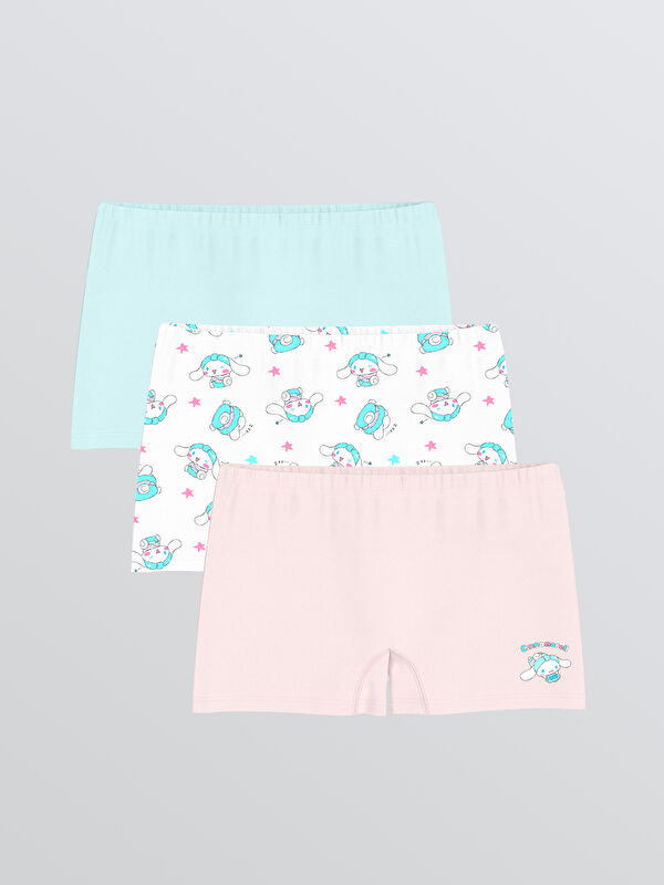 LCW Kids Cinnamoroll Baskılı Kız Çocuk Boxer 3'lü
