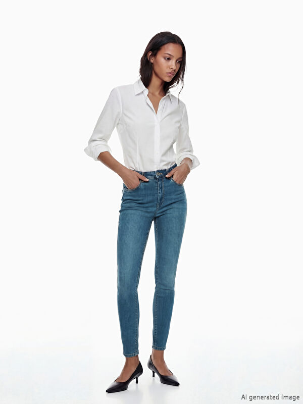 LCW Jeans Jüpiter Süper Skinny Fit Kadın Jean Pantolon	