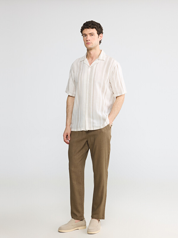 LCW Vision Regular Fit Linen Blend Men's Trousers