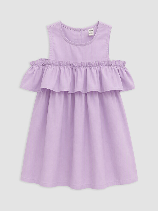 LCW Kids Ruffled Girls' Poplin Dress