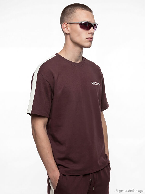 XSIDE Man PLUM T-Shirt