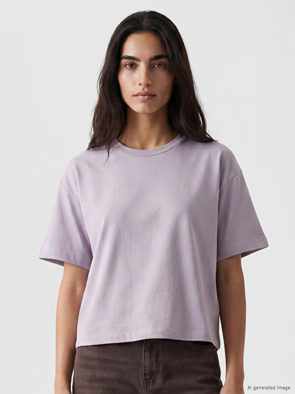 XSIDE Experience effortless style with our Soft Touch Oversized Women's Tee.