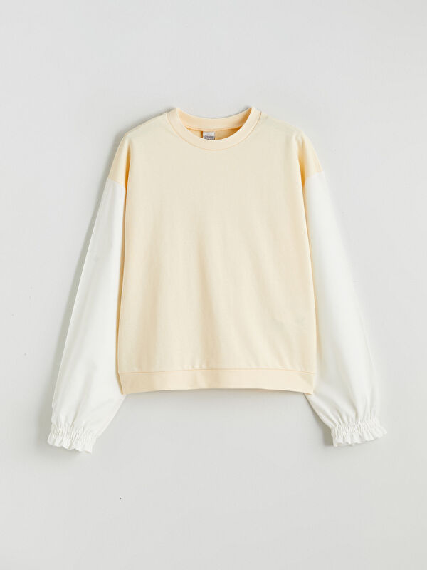 LCW Kids Crew Neck Girls' Sweatshirt