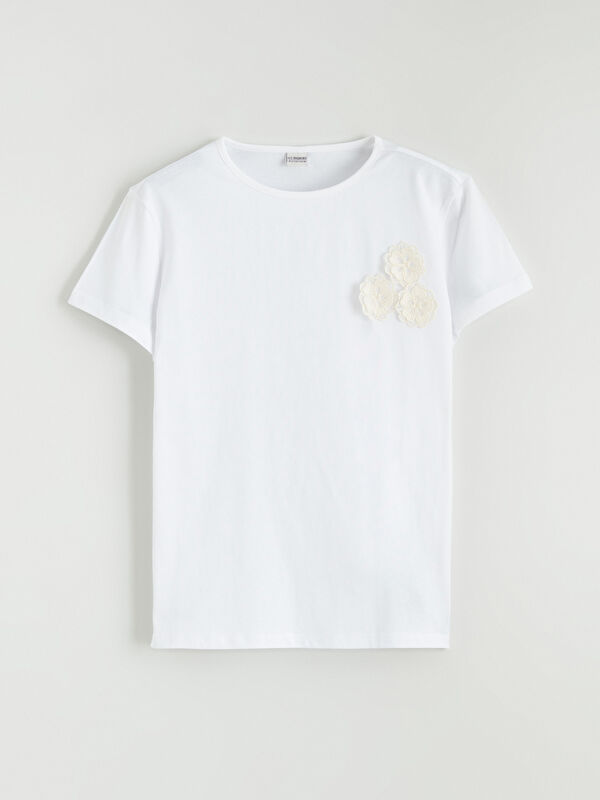 LCW Kids Crew Neck Floral Girls' T-Shirt