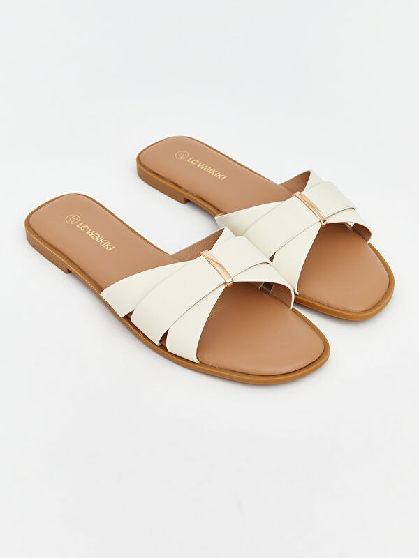 LCW STEPS Criss Cross Band Women's Slippers