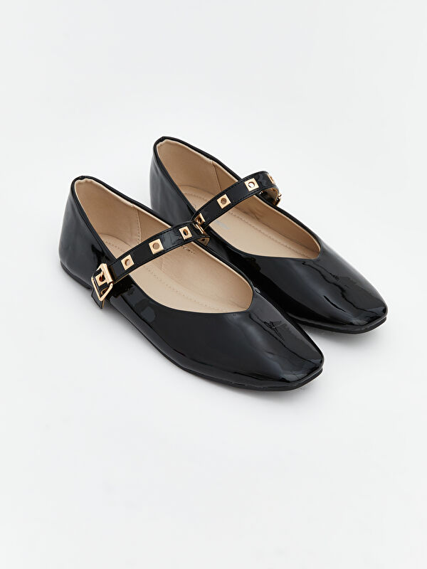 LCW STEPS Shimmering Ballet Flats for Women