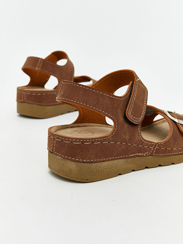 Lcw Steps Bej Lcw Steps Süet Görünümlü Kadın Sandalet