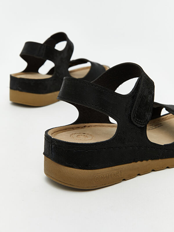 Lcw Steps Bej Lcw Steps Süet Görünümlü Kadın Sandalet