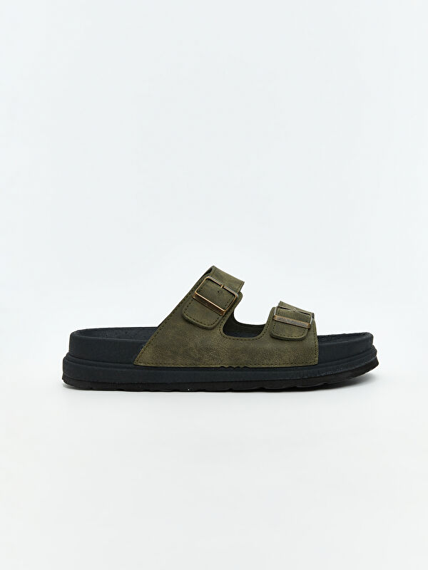 Süet Görünümlü Erkek Terlik - Görsel 3