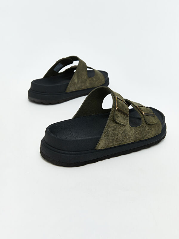 Süet Görünümlü Erkek Terlik - Görsel 6