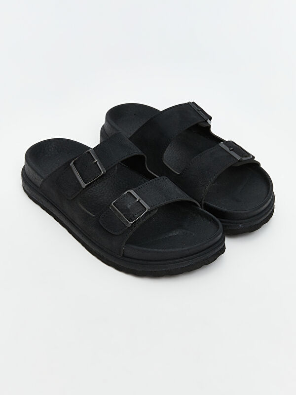 Lcw Steps Siyah Lcw Steps Süet Görünümlü Erkek Terlik