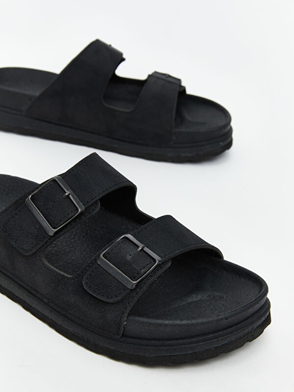 Lcw Steps Siyah Lcw Steps Süet Görünümlü Erkek Terlik