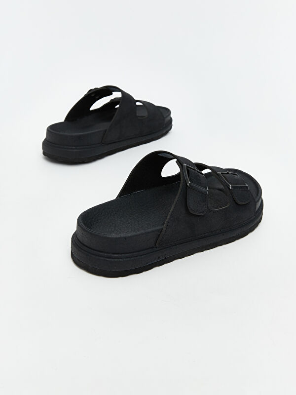 Lcw Steps Siyah Lcw Steps Süet Görünümlü Erkek Terlik