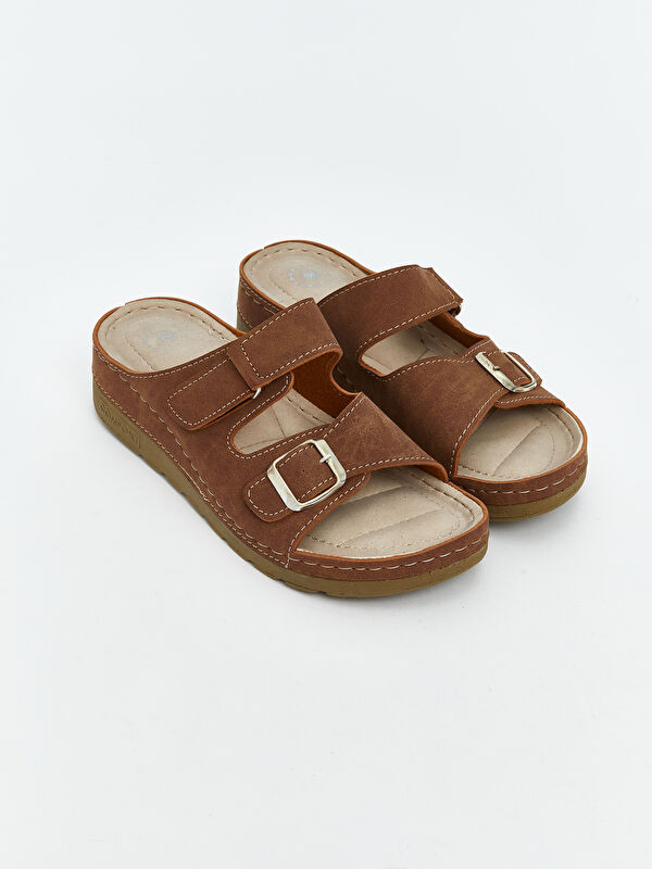 Lcw Steps Bej Lcw Steps Süet Görünümlü Kadın Terlik