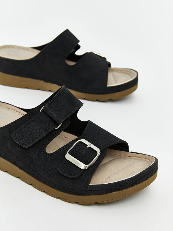 Lcw Steps Bej Lcw Steps Süet Görünümlü Kadın Terlik