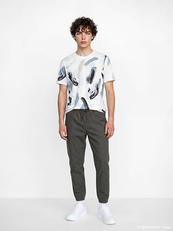 XSIDE Man KHAKI Jogger Trousers