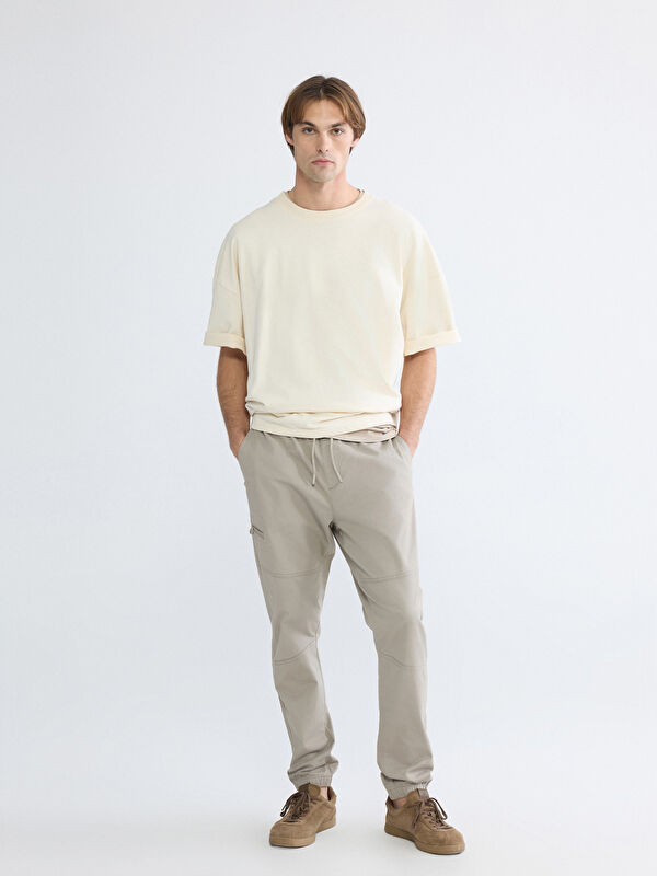 XSIDE Man BEIGE Jogger Trousers