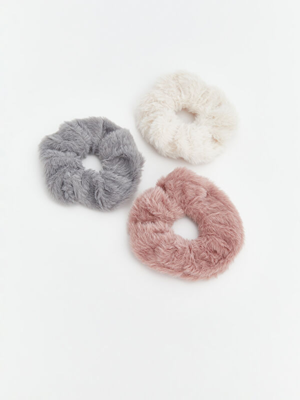 LCW JOY Women's Plush Hair Clip Set of 3