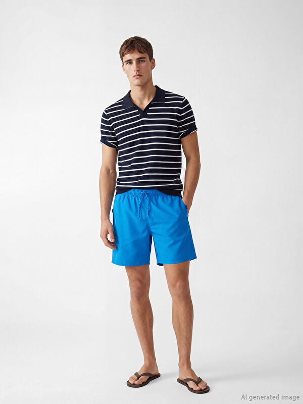 LCW SWIMWEAR Kısa Boy Erkek Deniz Şortu