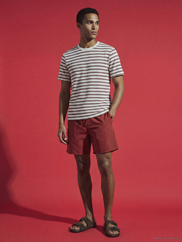 LCW SWIMWEAR Knee Length Men's Swimming Shorts