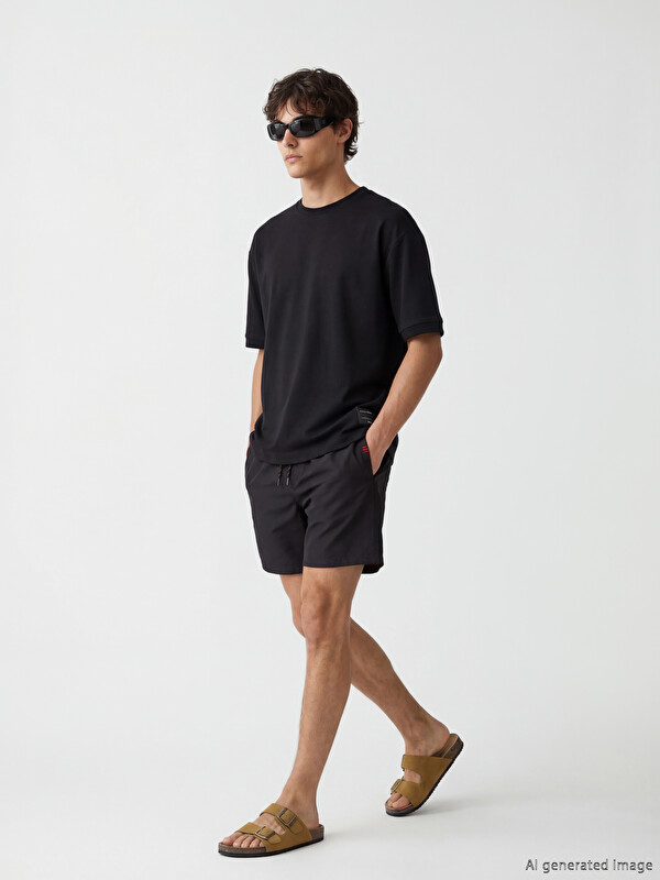LCW SWIMWEAR Diz Hizası Boy Erkek Deniz Şortu