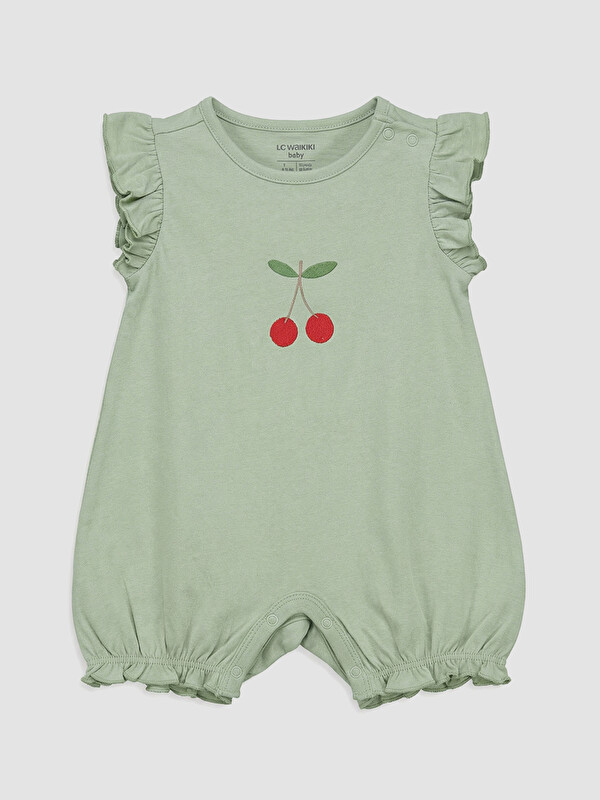 LCW baby Kız Bebek Kısa Kollu Tulum