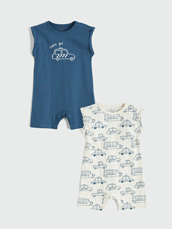 LCW baby Erkek Bebek Baskılı Tulum 2'li