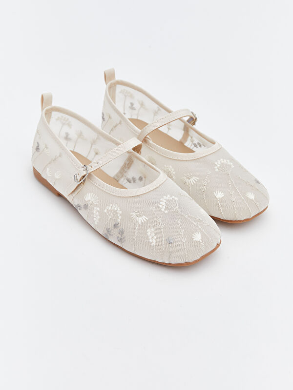 LCW STEPS پێڵاوی بالێی گڵکاری بۆ کچان