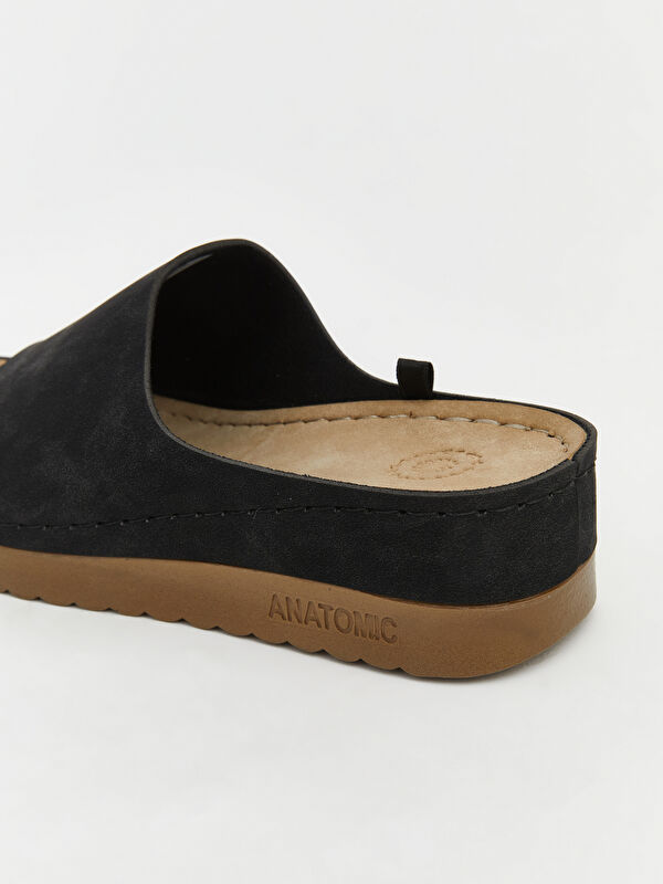 Lcw Steps Siyah Lcw Steps Süet Görünümlü Dolgu Tabanlı Kadın Terlik