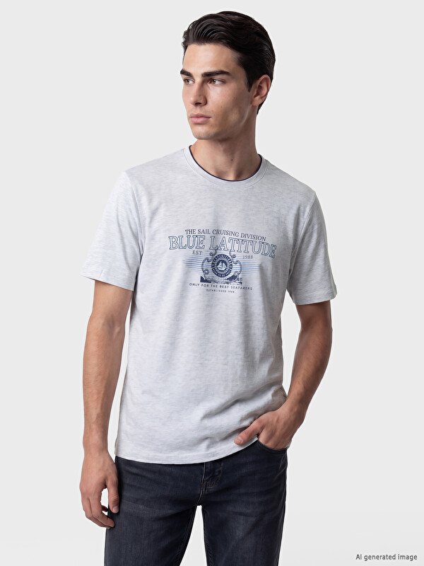 LCWAIKIKI Classic Crew Neck Men's Printed T-Shirt