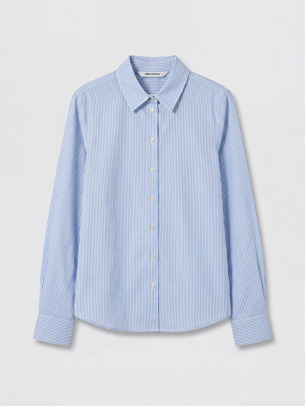 LCW Vision Gestreiftes Oxford Damenhemd