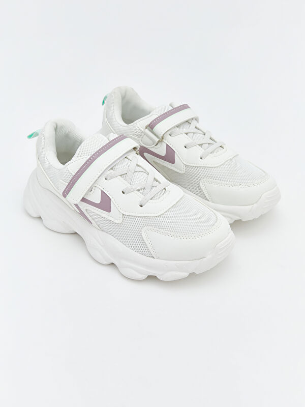 LCW STEPS Hook and Loop and Laced Girls' Sneakers