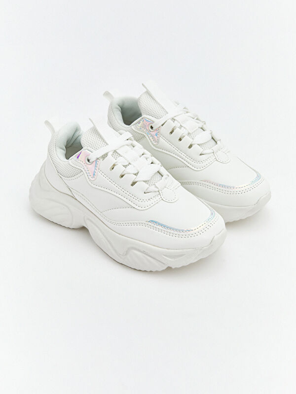 LCW STEPS Lace-Up Sneakers for the Stylish Young Girl