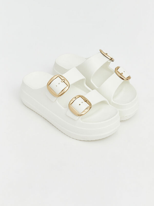 Lcw Steps Bej Lcw Steps Çift Bantlı Kadın Terlik