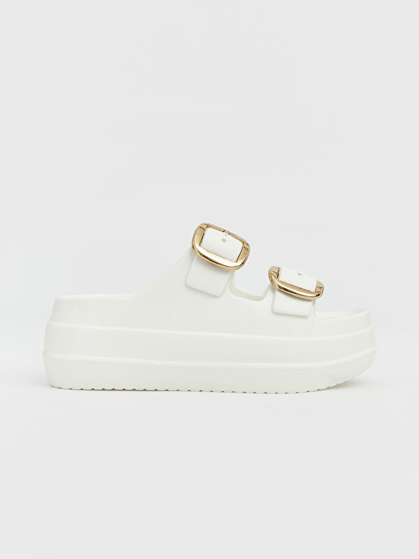 Lcw Steps Bej Lcw Steps Çift Bantlı Kadın Terlik