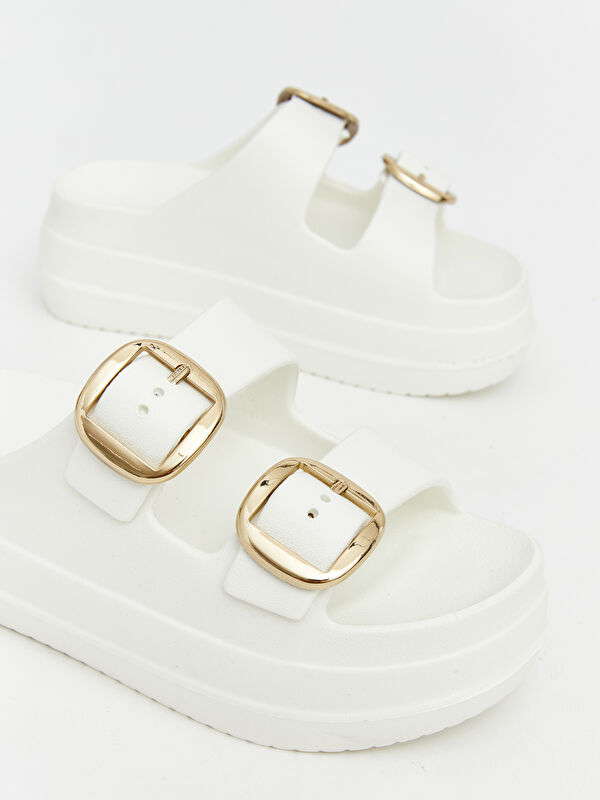 Lcw Steps Bej Lcw Steps Çift Bantlı Kadın Terlik