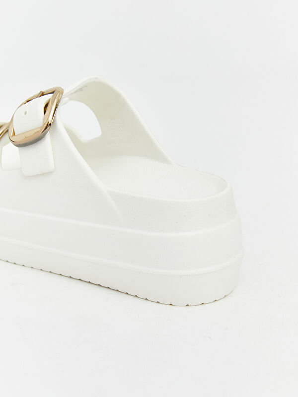 Lcw Steps Bej Lcw Steps Çift Bantlı Kadın Terlik