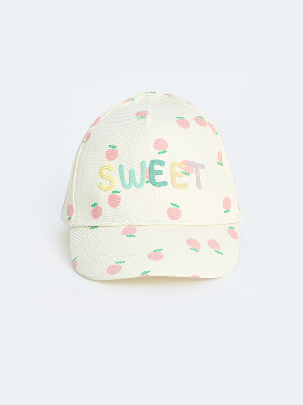 LCW baby Baby Girl Ecru Baseball Cap