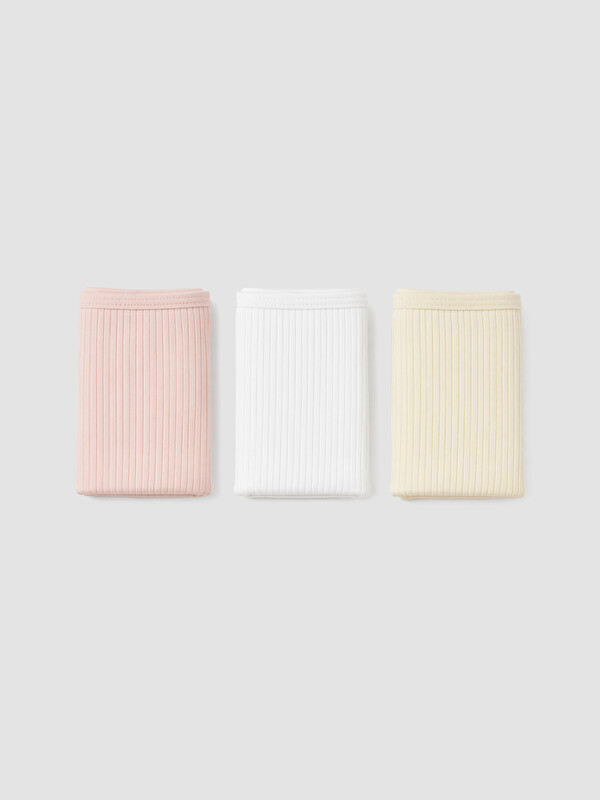 LCW Kids Ribbed Girls' Knickers 3-Pack