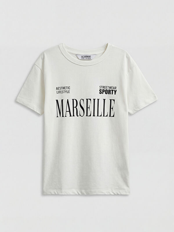 LCW Kids Crew Neck Printed Boys' T-Shirt