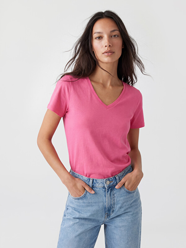 LC WAIKIKI V Neck Women's T-Shirt