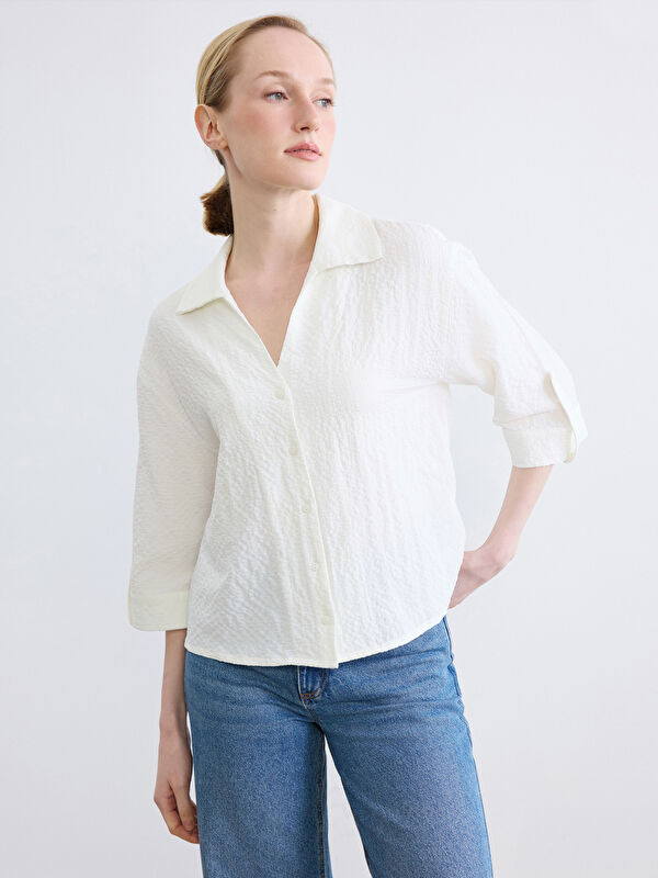 LCWAIKIKI Classic Frau WEISS Hemd