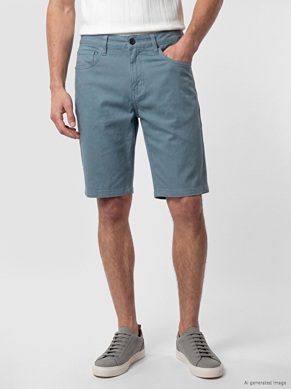 LCWAIKIKI Classic Slim Fit Gabardine Men's Shorts