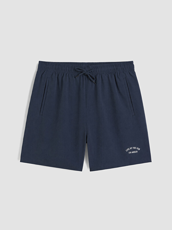 LCW SWIMWEAR Kısa Boy Los Angeles Baskılı Erkek Deniz Şortu