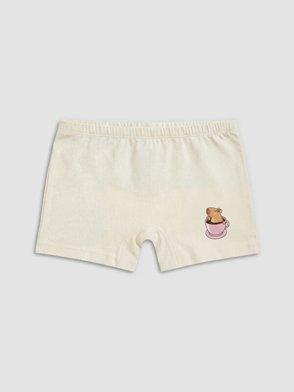 LCW Kids Baskılı Kız Çocuk Boxer