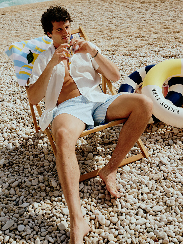 LCW SWIMWEAR Short Striped Men's Swimming Shorts