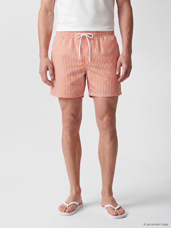 LCW SWIMWEAR Кратки шарени шорцеви за пливање за мажи