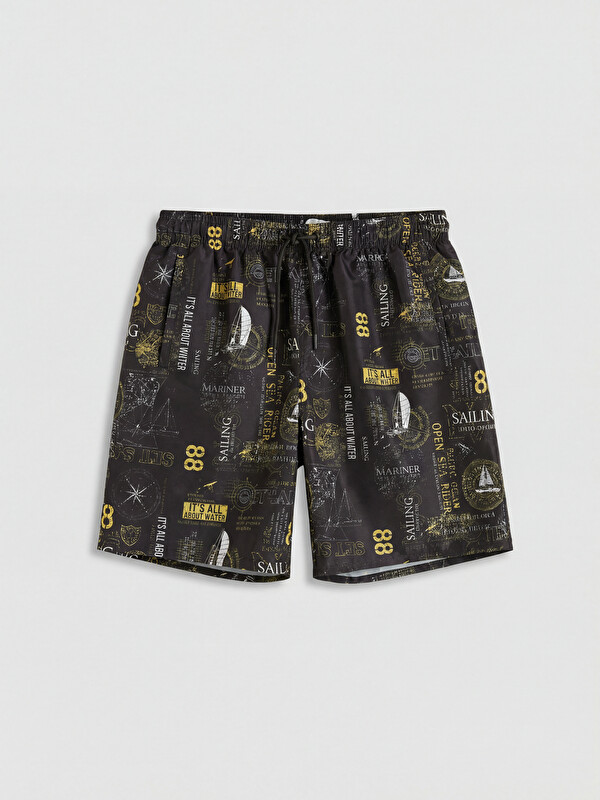 LCW SWIMWEAR Short Patterned Men's Swimming Shorts