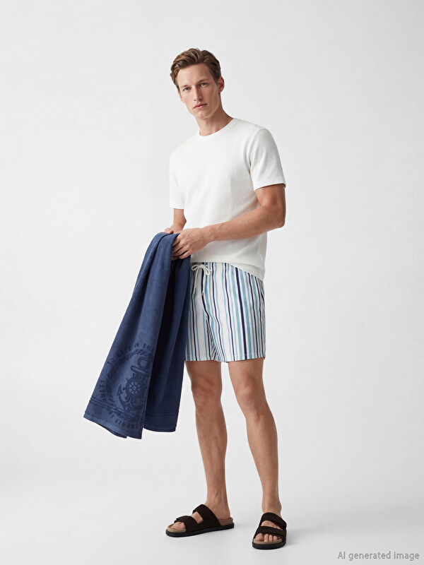 LCW SWIMWEAR მამაკაცები Ლურჯი საცურაო შორტები